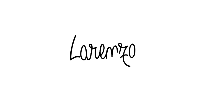 Design your own signature with our free online signature maker. With this signature software, you can create a handwritten (Angelique-Rose-font-FFP) signature for name Larenzo. Larenzo signature style 5 images and pictures png