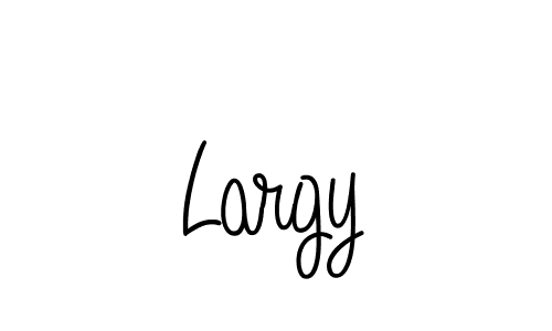 Create a beautiful signature design for name Largy. With this signature (Angelique-Rose-font-FFP) fonts, you can make a handwritten signature for free. Largy signature style 5 images and pictures png