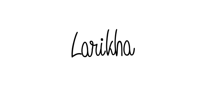 Best and Professional Signature Style for Larikha. Angelique-Rose-font-FFP Best Signature Style Collection. Larikha signature style 5 images and pictures png