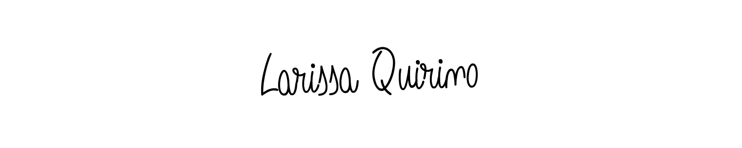 How to Draw Larissa Quirino signature style? Angelique-Rose-font-FFP is a latest design signature styles for name Larissa Quirino. Larissa Quirino signature style 5 images and pictures png