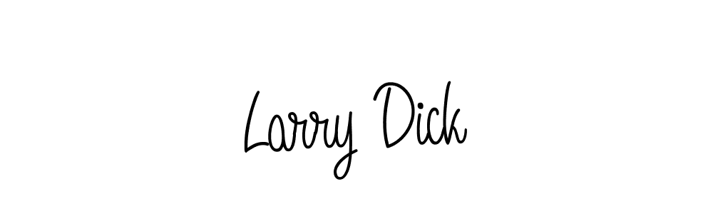 Use a signature maker to create a handwritten signature online. With this signature software, you can design (Angelique-Rose-font-FFP) your own signature for name Larry Dick. Larry Dick signature style 5 images and pictures png