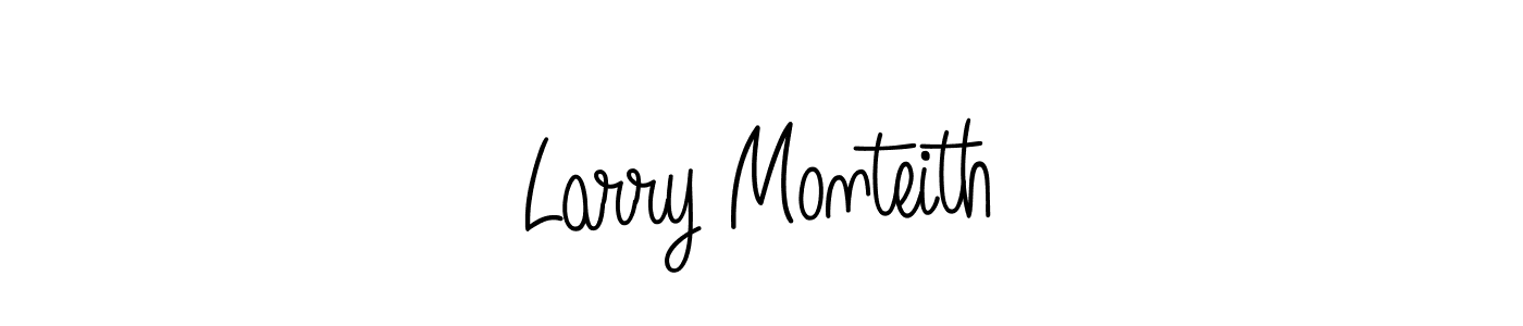 Design your own signature with our free online signature maker. With this signature software, you can create a handwritten (Angelique-Rose-font-FFP) signature for name Larry Monteith. Larry Monteith signature style 5 images and pictures png