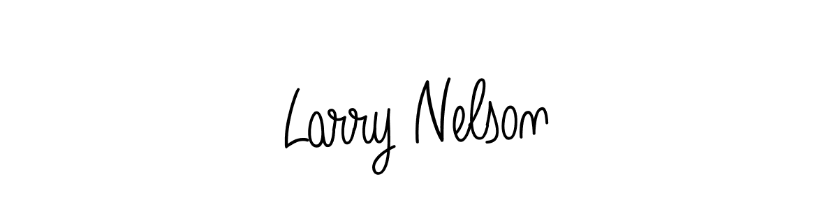 Use a signature maker to create a handwritten signature online. With this signature software, you can design (Angelique-Rose-font-FFP) your own signature for name Larry Nelson. Larry Nelson signature style 5 images and pictures png