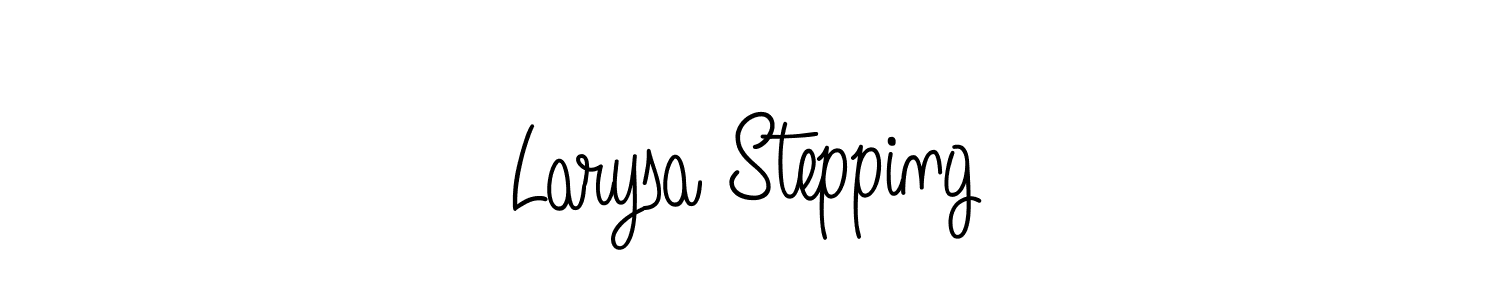 The best way (Angelique-Rose-font-FFP) to make a short signature is to pick only two or three words in your name. The name Larysa Stepping include a total of six letters. For converting this name. Larysa Stepping signature style 5 images and pictures png