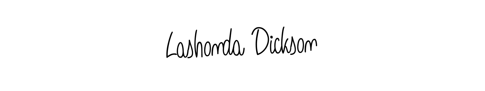 Use a signature maker to create a handwritten signature online. With this signature software, you can design (Angelique-Rose-font-FFP) your own signature for name Lashonda Dickson. Lashonda Dickson signature style 5 images and pictures png