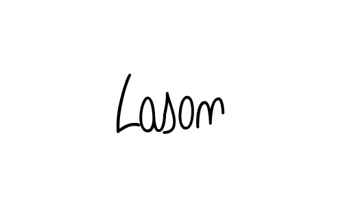 Lason stylish signature style. Best Handwritten Sign (Angelique-Rose-font-FFP) for my name. Handwritten Signature Collection Ideas for my name Lason. Lason signature style 5 images and pictures png