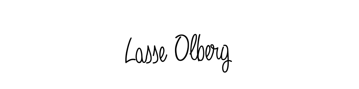 Also we have Lasse Olberg name is the best signature style. Create professional handwritten signature collection using Angelique-Rose-font-FFP autograph style. Lasse Olberg signature style 5 images and pictures png