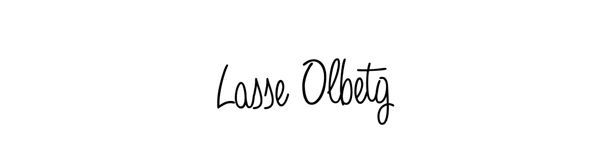 The best way (Angelique-Rose-font-FFP) to make a short signature is to pick only two or three words in your name. The name Lasse Olbetg include a total of six letters. For converting this name. Lasse Olbetg signature style 5 images and pictures png