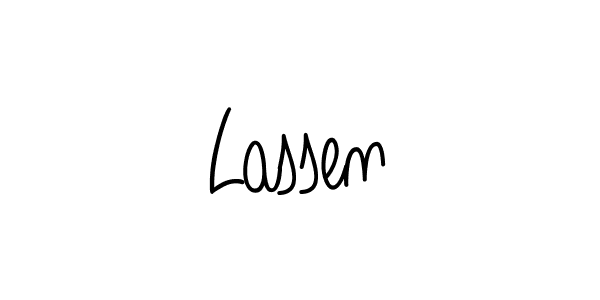 if you are searching for the best signature style for your name Lassen. so please give up your signature search. here we have designed multiple signature styles  using Angelique-Rose-font-FFP. Lassen signature style 5 images and pictures png