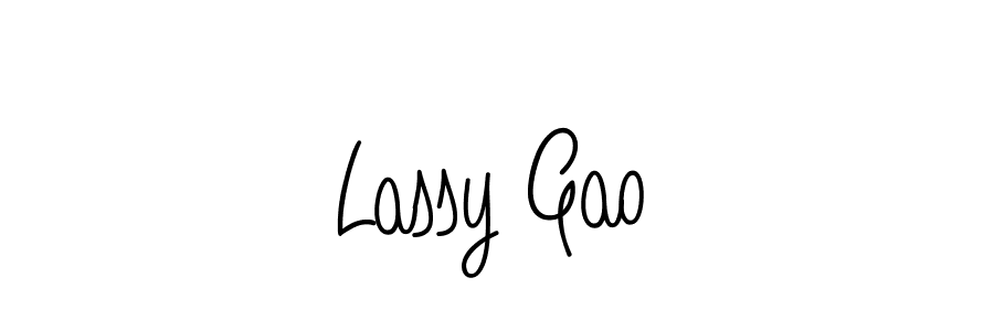 Also we have Lassy Gao name is the best signature style. Create professional handwritten signature collection using Angelique-Rose-font-FFP autograph style. Lassy Gao signature style 5 images and pictures png