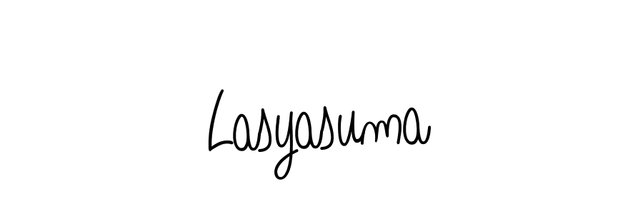 Angelique-Rose-font-FFP is a professional signature style that is perfect for those who want to add a touch of class to their signature. It is also a great choice for those who want to make their signature more unique. Get Lasyasuma name to fancy signature for free. Lasyasuma signature style 5 images and pictures png