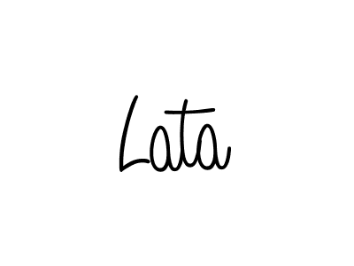 How to make Lata name signature. Use Angelique-Rose-font-FFP style for creating short signs online. This is the latest handwritten sign. Lata signature style 5 images and pictures png