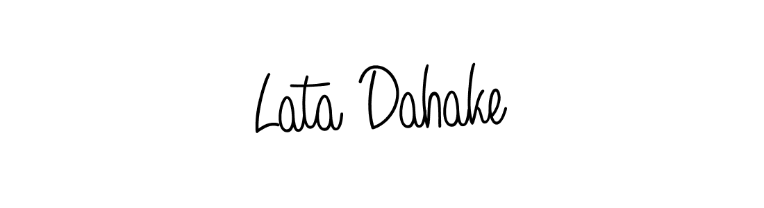 Best and Professional Signature Style for Lata Dahake. Angelique-Rose-font-FFP Best Signature Style Collection. Lata Dahake signature style 5 images and pictures png