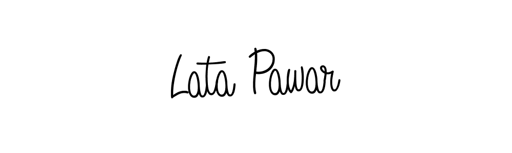 Lata Pawar stylish signature style. Best Handwritten Sign (Angelique-Rose-font-FFP) for my name. Handwritten Signature Collection Ideas for my name Lata Pawar. Lata Pawar signature style 5 images and pictures png
