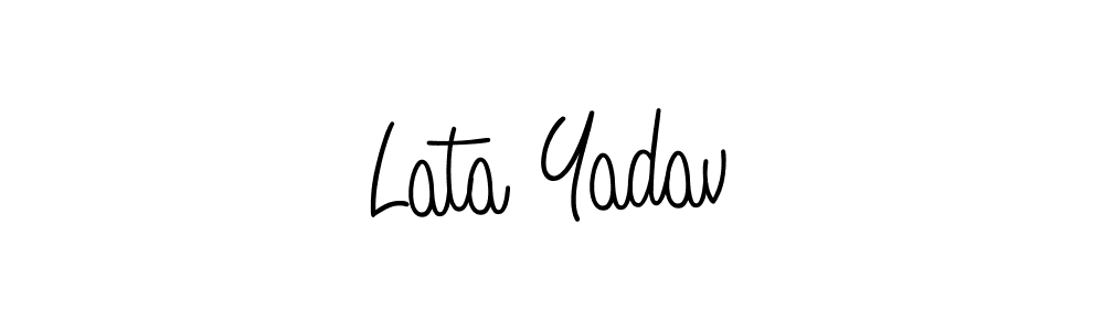 How to Draw Lata Yadav signature style? Angelique-Rose-font-FFP is a latest design signature styles for name Lata Yadav. Lata Yadav signature style 5 images and pictures png