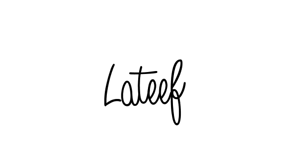 You should practise on your own different ways (Angelique-Rose-font-FFP) to write your name (Lateef) in signature. don't let someone else do it for you. Lateef signature style 5 images and pictures png