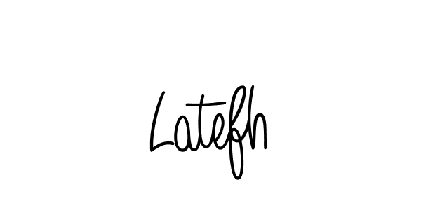 Latefh stylish signature style. Best Handwritten Sign (Angelique-Rose-font-FFP) for my name. Handwritten Signature Collection Ideas for my name Latefh. Latefh signature style 5 images and pictures png