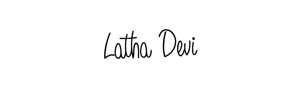Design your own signature with our free online signature maker. With this signature software, you can create a handwritten (Angelique-Rose-font-FFP) signature for name Latha Devi. Latha Devi signature style 5 images and pictures png