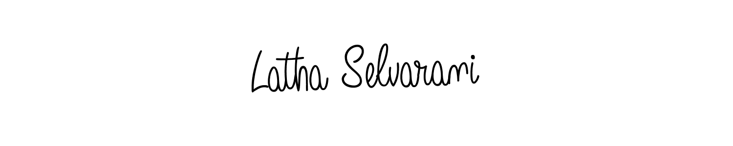 Latha Selvarani stylish signature style. Best Handwritten Sign (Angelique-Rose-font-FFP) for my name. Handwritten Signature Collection Ideas for my name Latha Selvarani. Latha Selvarani signature style 5 images and pictures png