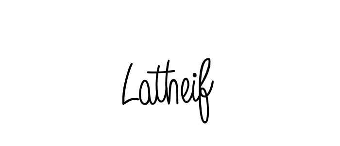 Create a beautiful signature design for name Latheif. With this signature (Angelique-Rose-font-FFP) fonts, you can make a handwritten signature for free. Latheif signature style 5 images and pictures png