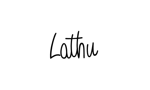 Use a signature maker to create a handwritten signature online. With this signature software, you can design (Angelique-Rose-font-FFP) your own signature for name Lathu. Lathu signature style 5 images and pictures png