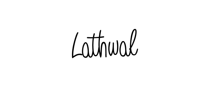 Make a beautiful signature design for name Lathwal. With this signature (Angelique-Rose-font-FFP) style, you can create a handwritten signature for free. Lathwal signature style 5 images and pictures png