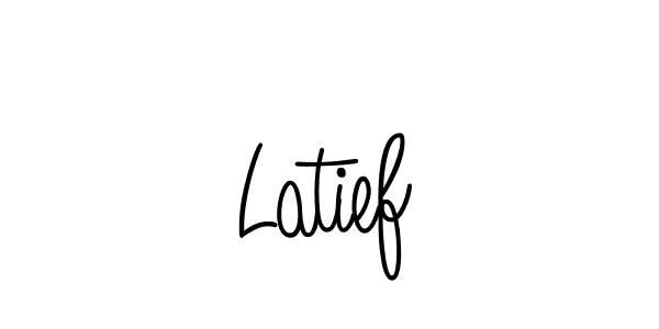 The best way (Angelique-Rose-font-FFP) to make a short signature is to pick only two or three words in your name. The name Latief include a total of six letters. For converting this name. Latief signature style 5 images and pictures png