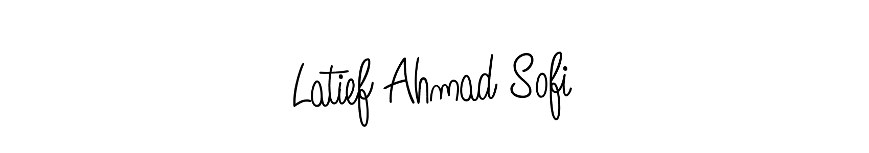 Create a beautiful signature design for name Latief Ahmad Sofi. With this signature (Angelique-Rose-font-FFP) fonts, you can make a handwritten signature for free. Latief Ahmad Sofi signature style 5 images and pictures png