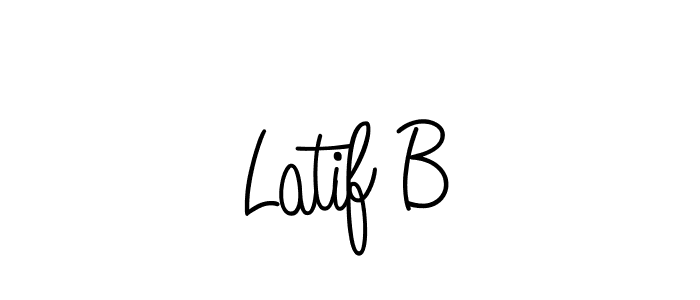 Also we have Latif B name is the best signature style. Create professional handwritten signature collection using Angelique-Rose-font-FFP autograph style. Latif B signature style 5 images and pictures png
