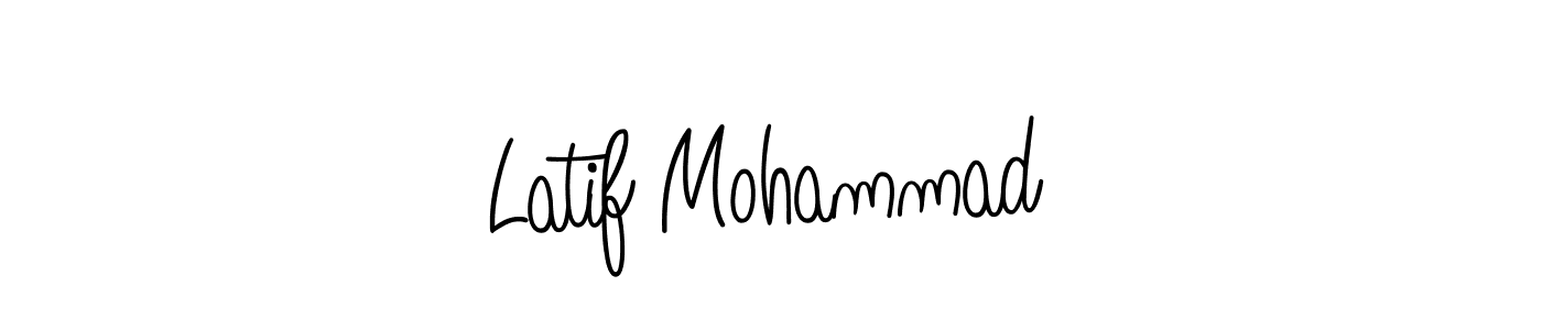 How to make Latif Mohammad signature? Angelique-Rose-font-FFP is a professional autograph style. Create handwritten signature for Latif Mohammad name. Latif Mohammad signature style 5 images and pictures png