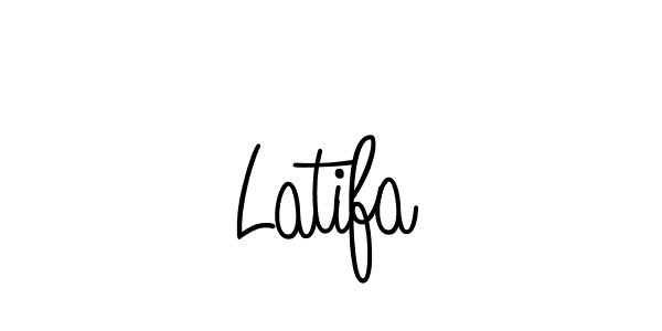 How to make Latifa name signature. Use Angelique-Rose-font-FFP style for creating short signs online. This is the latest handwritten sign. Latifa signature style 5 images and pictures png