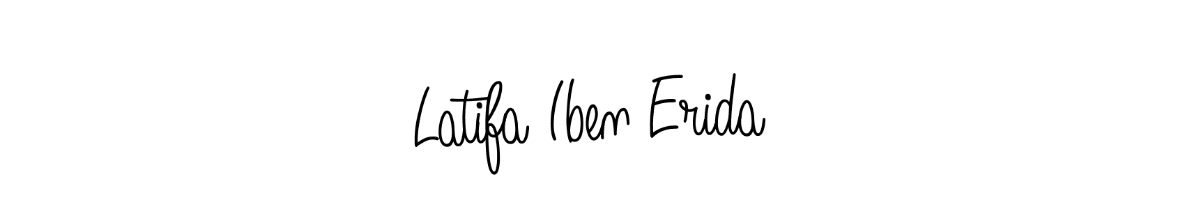 The best way (Angelique-Rose-font-FFP) to make a short signature is to pick only two or three words in your name. The name Latifa Iben Erida include a total of six letters. For converting this name. Latifa Iben Erida signature style 5 images and pictures png