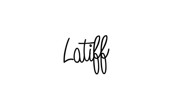 You should practise on your own different ways (Angelique-Rose-font-FFP) to write your name (Latiff) in signature. don't let someone else do it for you. Latiff signature style 5 images and pictures png