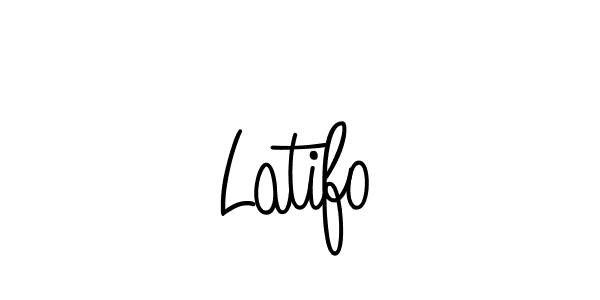 Design your own signature with our free online signature maker. With this signature software, you can create a handwritten (Angelique-Rose-font-FFP) signature for name Latifo. Latifo signature style 5 images and pictures png