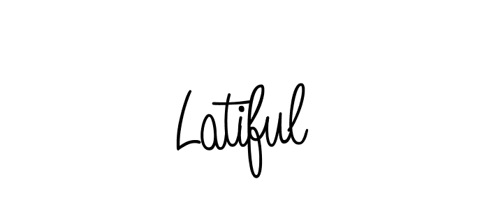 Make a beautiful signature design for name Latiful. With this signature (Angelique-Rose-font-FFP) style, you can create a handwritten signature for free. Latiful signature style 5 images and pictures png