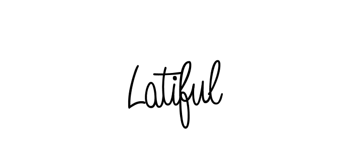 Make a beautiful signature design for name Latiful. With this signature (Angelique-Rose-font-FFP) style, you can create a handwritten signature for free. Latiful signature style 5 images and pictures png