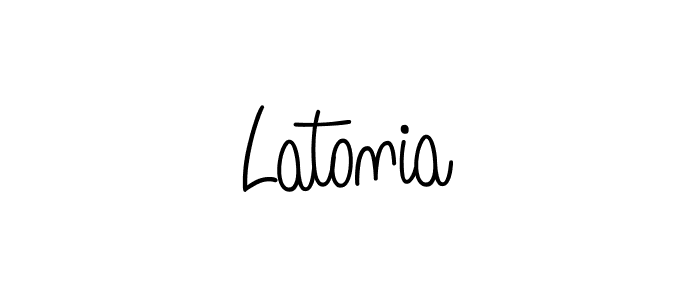 Create a beautiful signature design for name Latonia. With this signature (Angelique-Rose-font-FFP) fonts, you can make a handwritten signature for free. Latonia signature style 5 images and pictures png