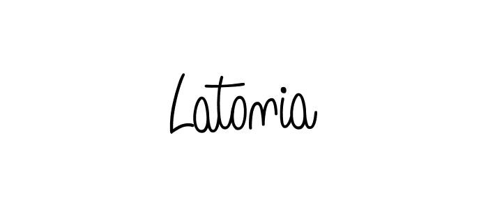 How to Draw Latonia signature style? Angelique-Rose-font-FFP is a latest design signature styles for name Latonia. Latonia signature style 5 images and pictures png