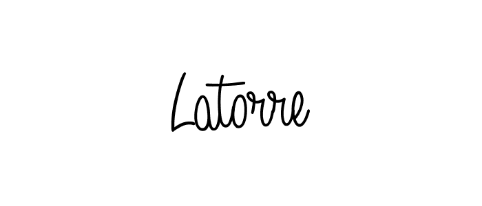 if you are searching for the best signature style for your name Latorre. so please give up your signature search. here we have designed multiple signature styles  using Angelique-Rose-font-FFP. Latorre signature style 5 images and pictures png