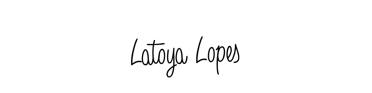 It looks lik you need a new signature style for name Latoya Lopes. Design unique handwritten (Angelique-Rose-font-FFP) signature with our free signature maker in just a few clicks. Latoya Lopes signature style 5 images and pictures png
