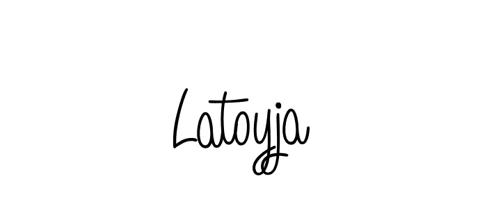 Also we have Latoyja name is the best signature style. Create professional handwritten signature collection using Angelique-Rose-font-FFP autograph style. Latoyja signature style 5 images and pictures png