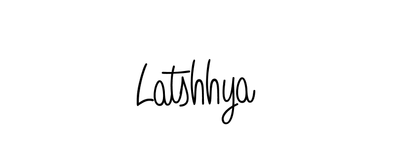 Use a signature maker to create a handwritten signature online. With this signature software, you can design (Angelique-Rose-font-FFP) your own signature for name Latshhya. Latshhya signature style 5 images and pictures png