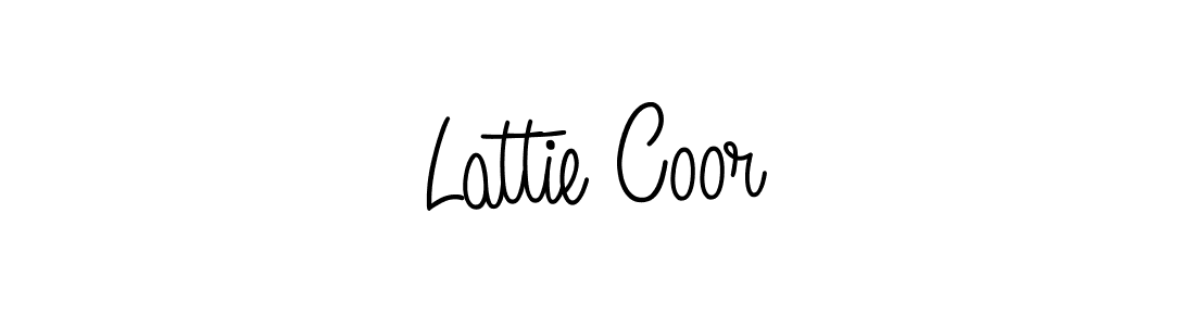 Make a short Lattie Coor signature style. Manage your documents anywhere anytime using Angelique-Rose-font-FFP. Create and add eSignatures, submit forms, share and send files easily. Lattie Coor signature style 5 images and pictures png