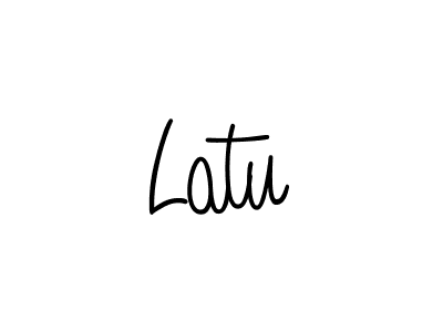 You should practise on your own different ways (Angelique-Rose-font-FFP) to write your name (Latu) in signature. don't let someone else do it for you. Latu signature style 5 images and pictures png