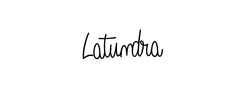 Make a beautiful signature design for name Latundra. With this signature (Angelique-Rose-font-FFP) style, you can create a handwritten signature for free. Latundra signature style 5 images and pictures png