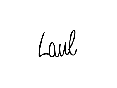 if you are searching for the best signature style for your name Laul. so please give up your signature search. here we have designed multiple signature styles  using Angelique-Rose-font-FFP. Laul signature style 5 images and pictures png