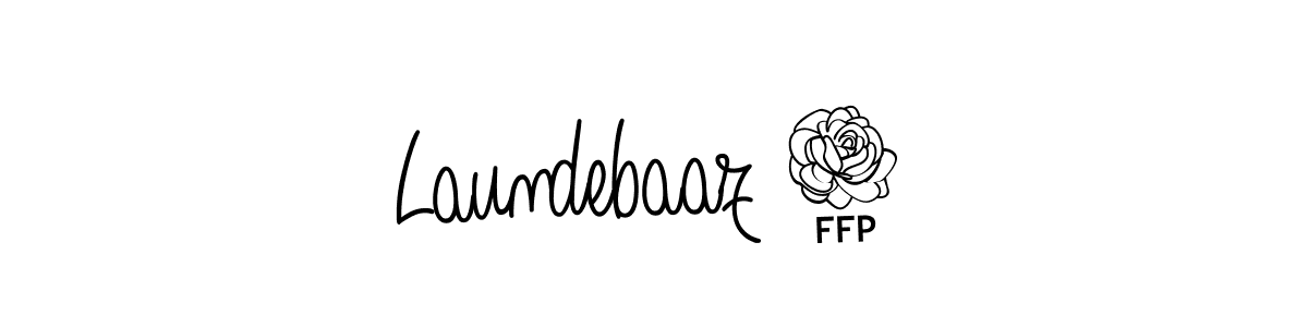 Laundebaaz 1 stylish signature style. Best Handwritten Sign (Angelique-Rose-font-FFP) for my name. Handwritten Signature Collection Ideas for my name Laundebaaz 1. Laundebaaz 1 signature style 5 images and pictures png