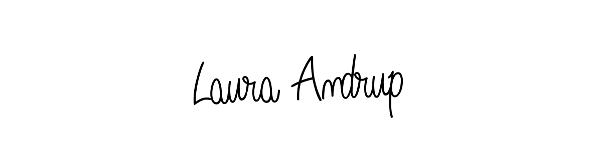 Use a signature maker to create a handwritten signature online. With this signature software, you can design (Angelique-Rose-font-FFP) your own signature for name Laura Andrup. Laura Andrup signature style 5 images and pictures png