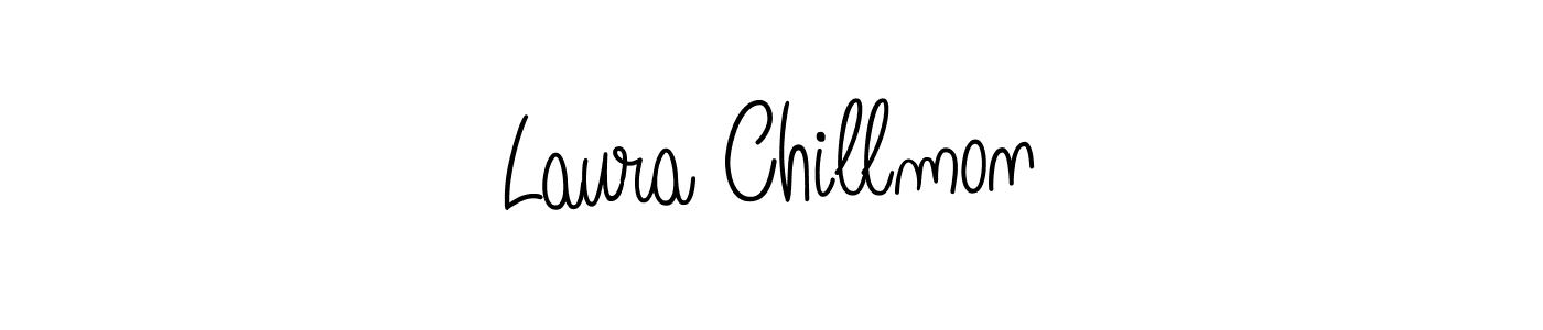How to Draw Laura Chillmon signature style? Angelique-Rose-font-FFP is a latest design signature styles for name Laura Chillmon. Laura Chillmon signature style 5 images and pictures png