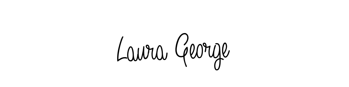 if you are searching for the best signature style for your name Laura George. so please give up your signature search. here we have designed multiple signature styles  using Angelique-Rose-font-FFP. Laura George signature style 5 images and pictures png